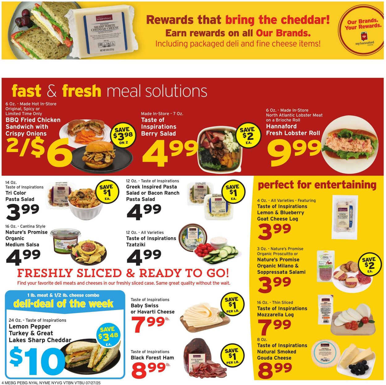 Catalogue Hannaford from 07/27/2025