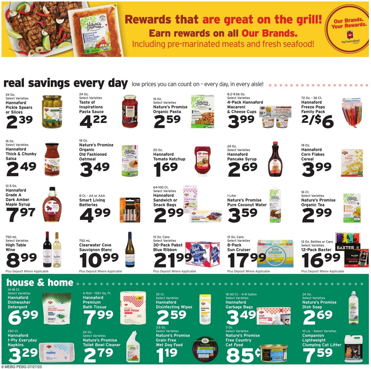 Catalogue Hannaford from 07/27/2025