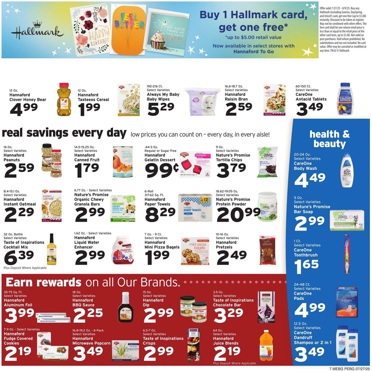 Catalogue Hannaford from 07/27/2025