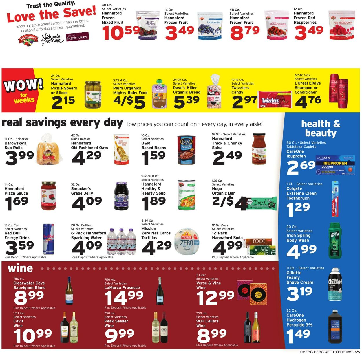Catalogue Hannaford from 08/17/2025