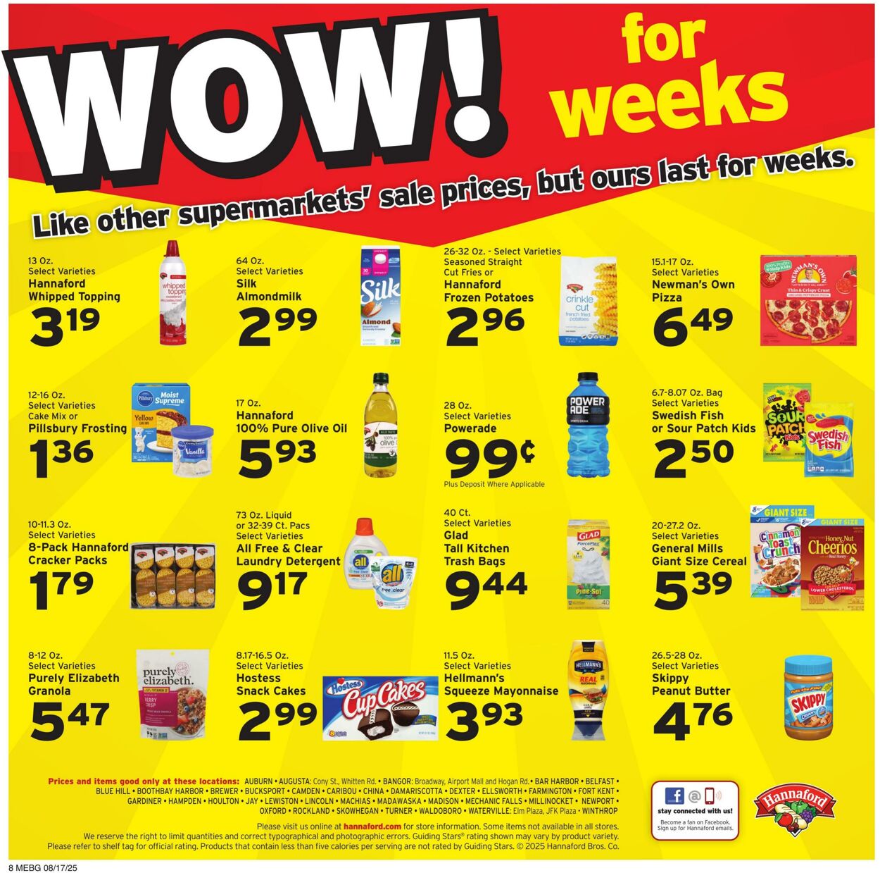 Catalogue Hannaford from 08/17/2025