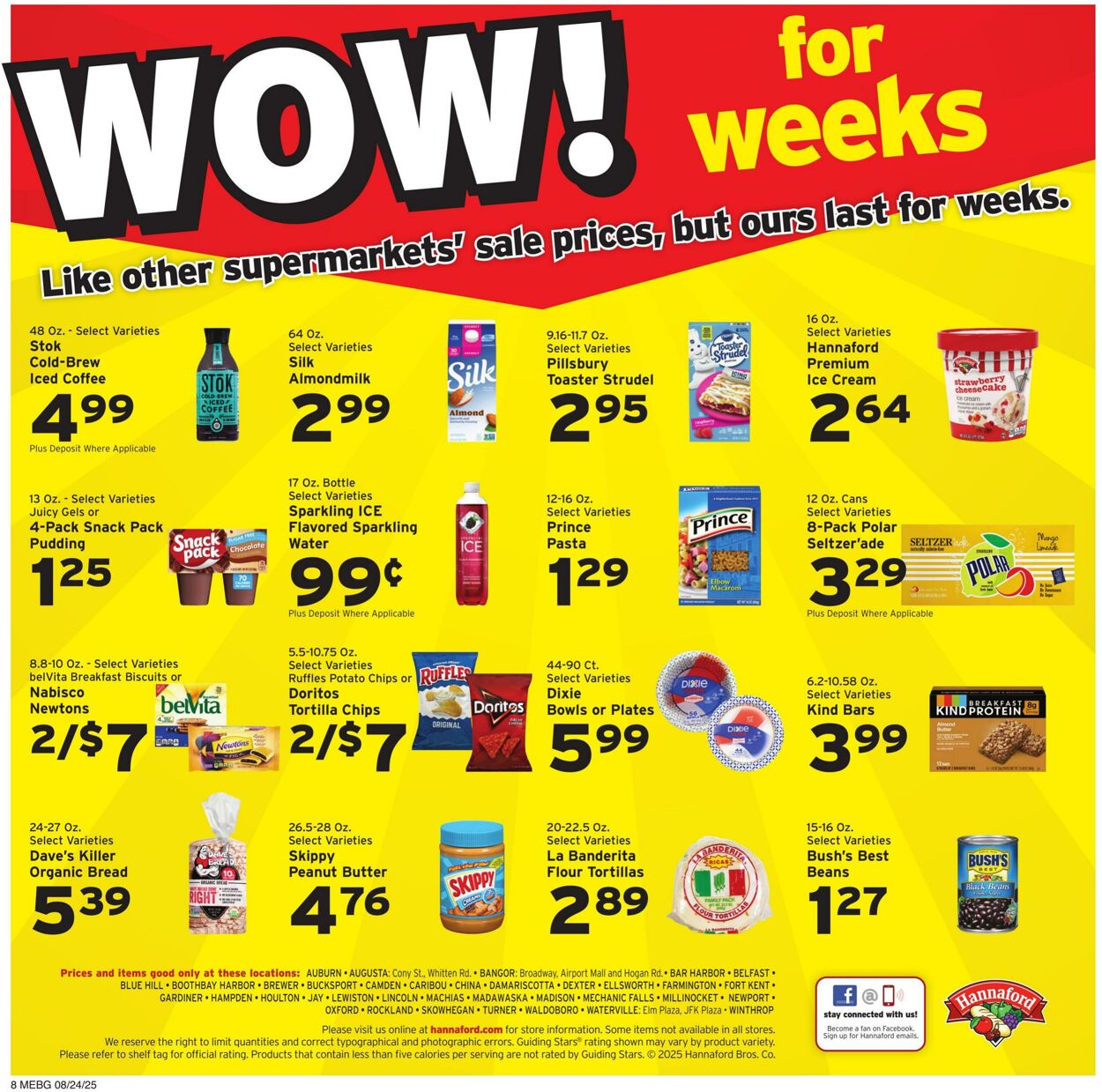 Catalogue Hannaford from 08/24/2025