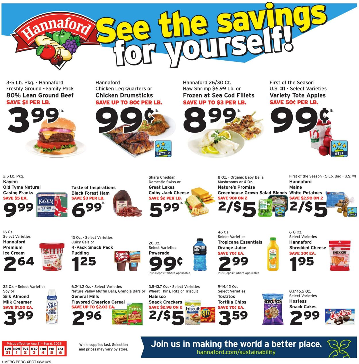Catalogue Hannaford from 08/31/2025