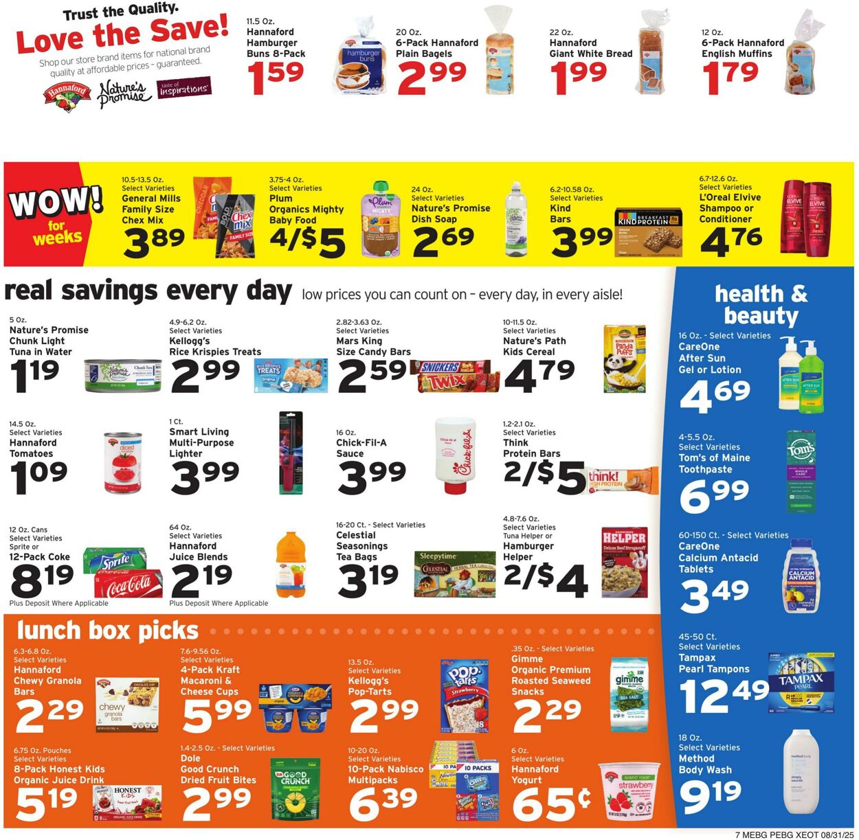 Catalogue Hannaford from 08/31/2025