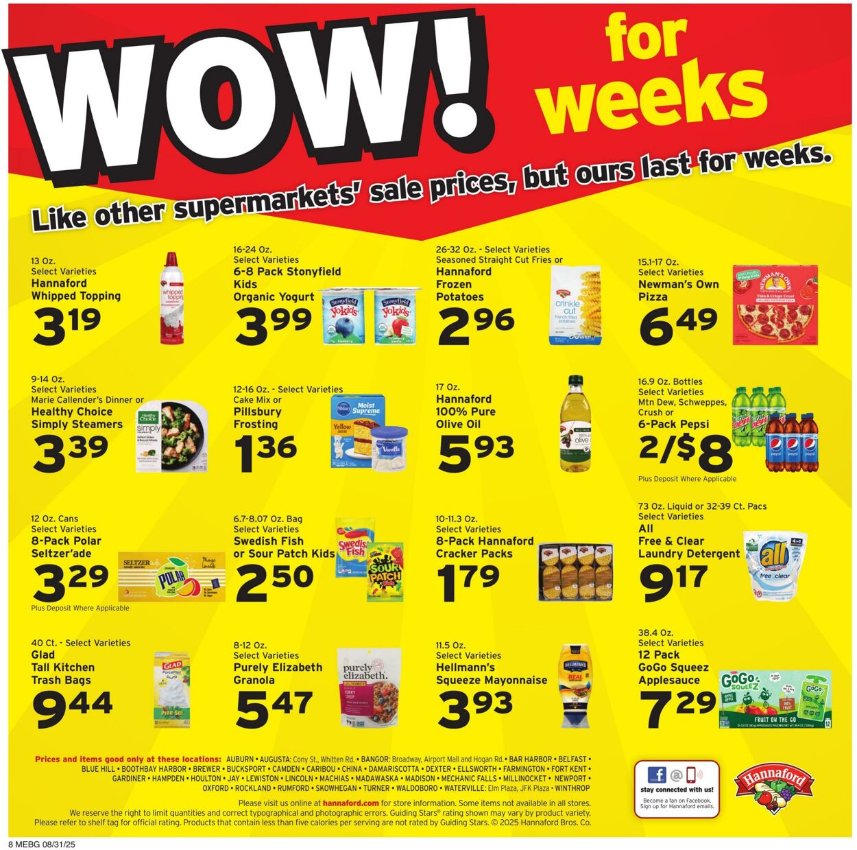 Catalogue Hannaford from 08/31/2025