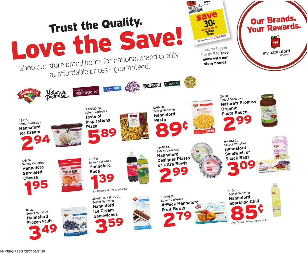 Catalogue Hannaford from 08/31/2025