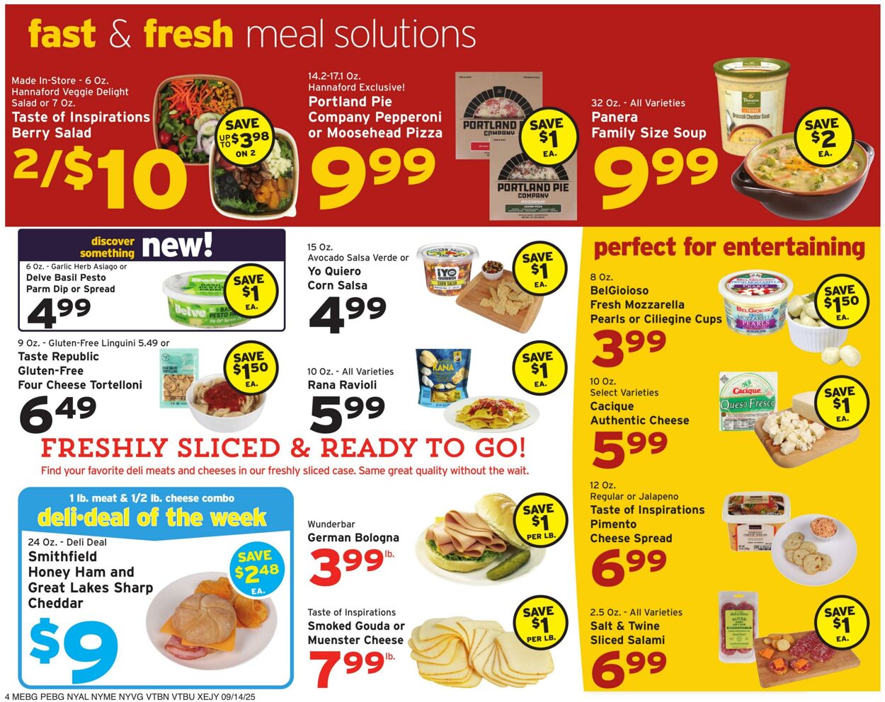 Catalogue Hannaford from 09/14/2025