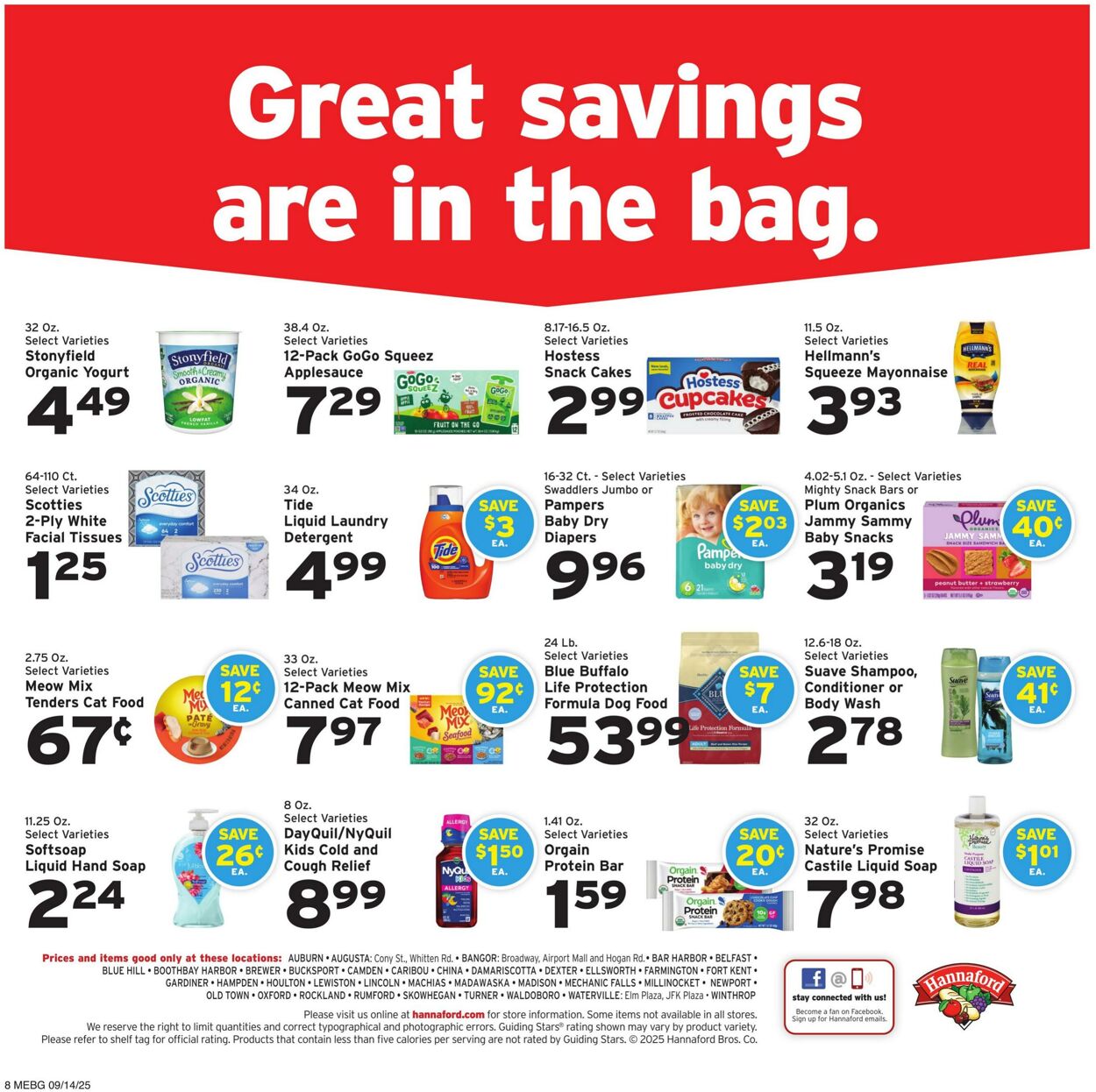 Catalogue Hannaford from 09/14/2025