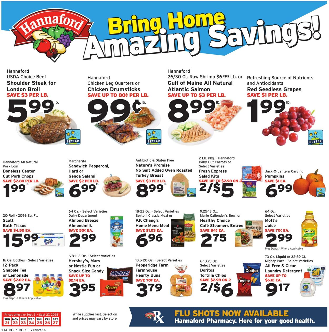 Catalogue Hannaford from 09/21/2025
