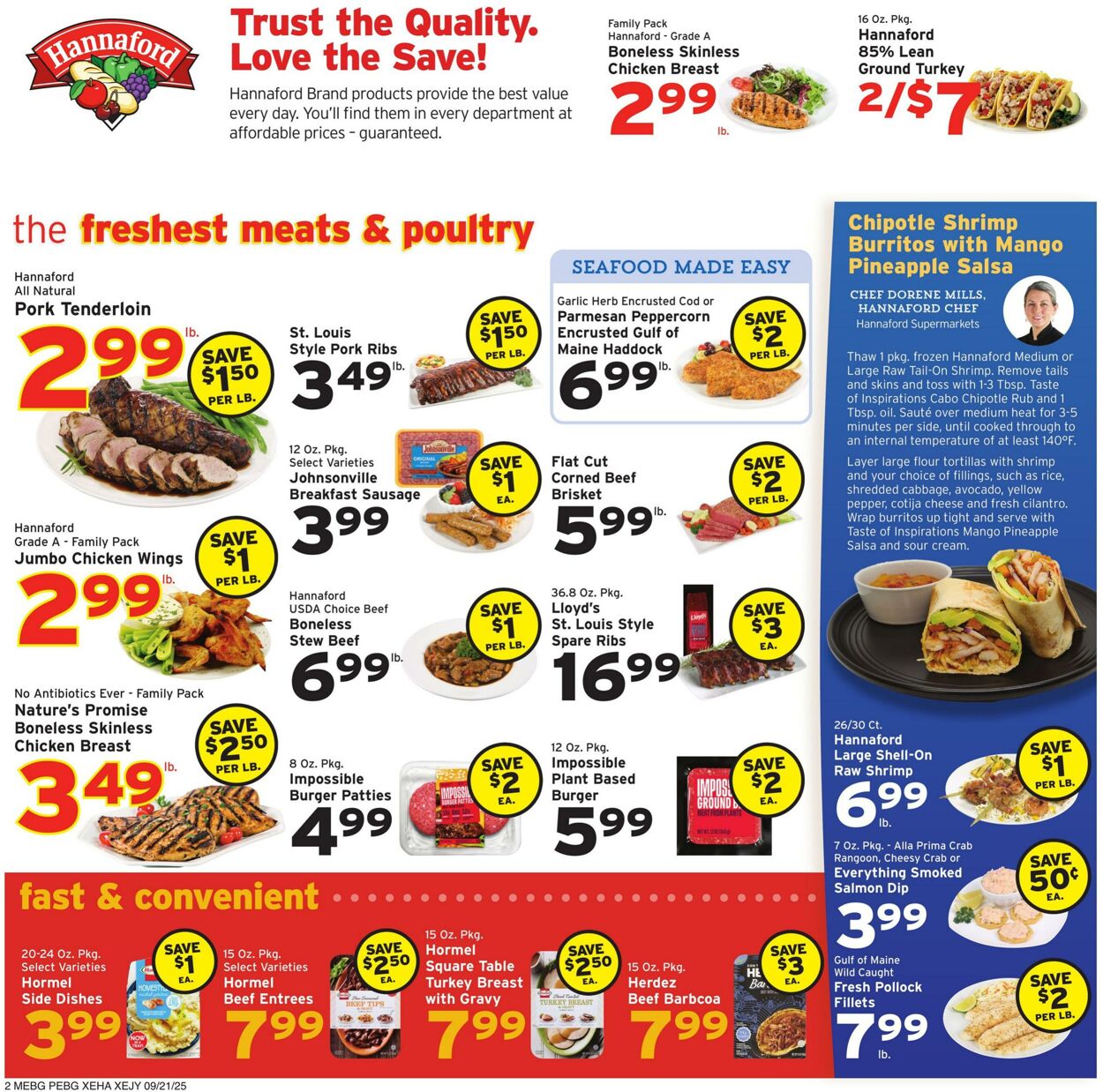 Catalogue Hannaford from 09/21/2025