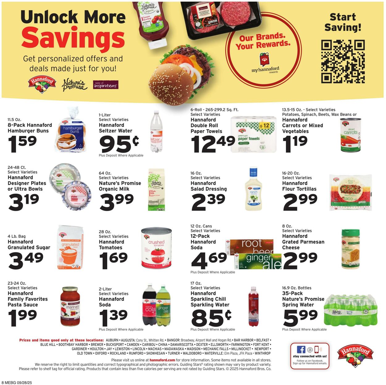 Catalogue Hannaford from 09/28/2025