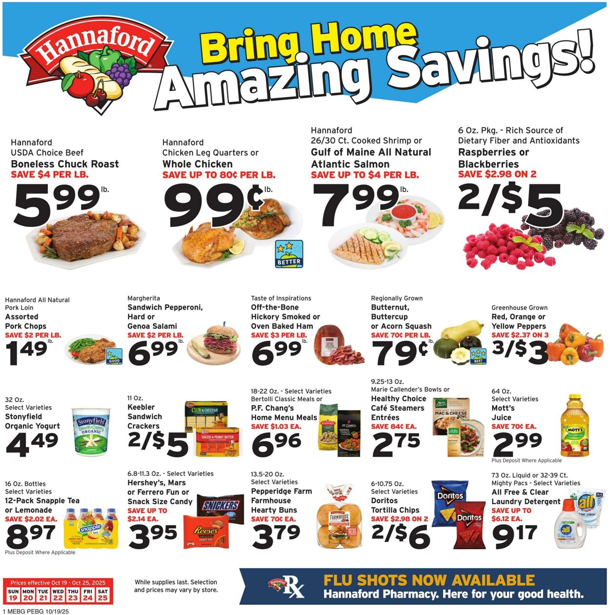 Catalogue Hannaford from 10/19/2025