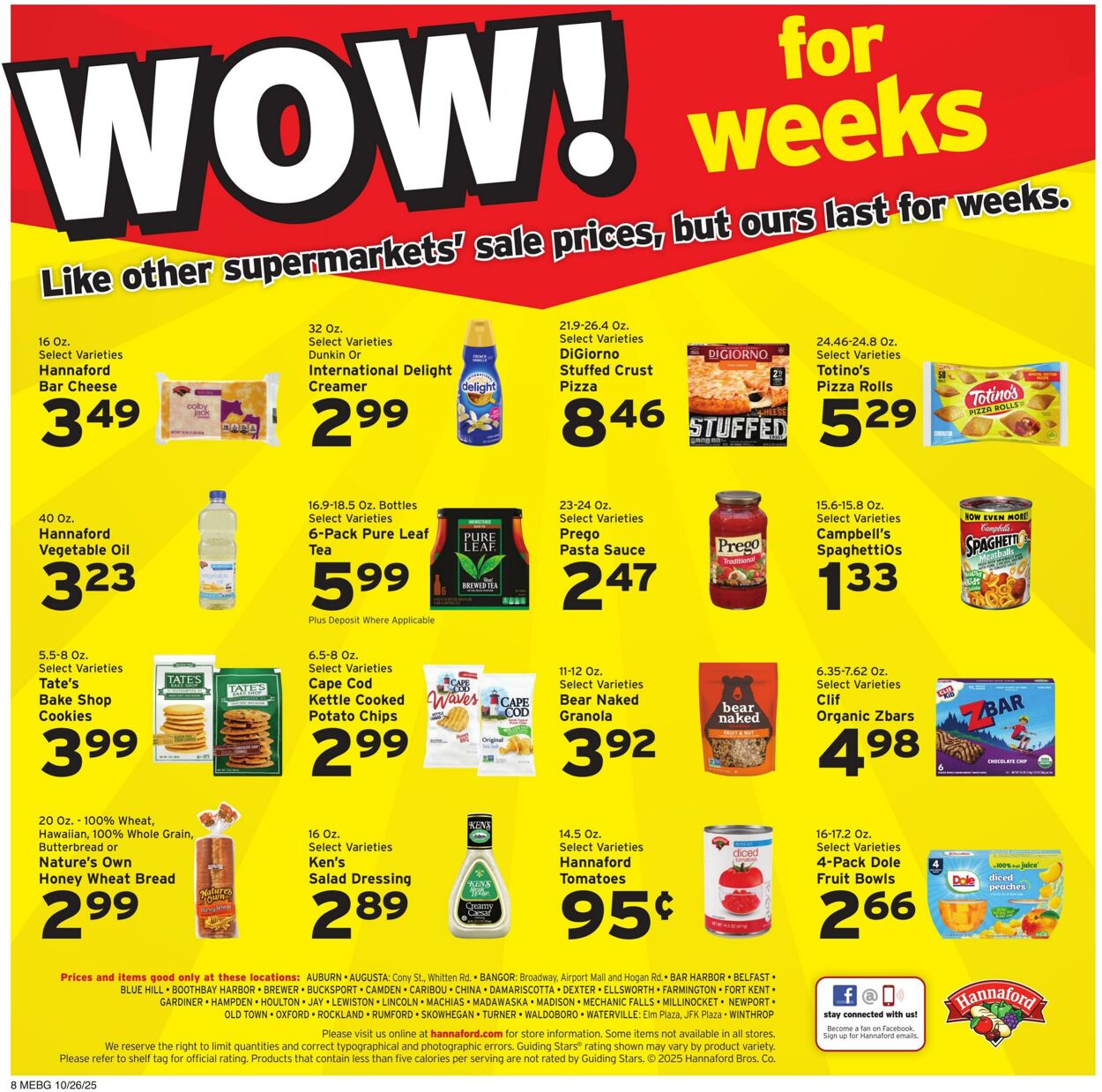 Catalogue Hannaford from 10/26/2025