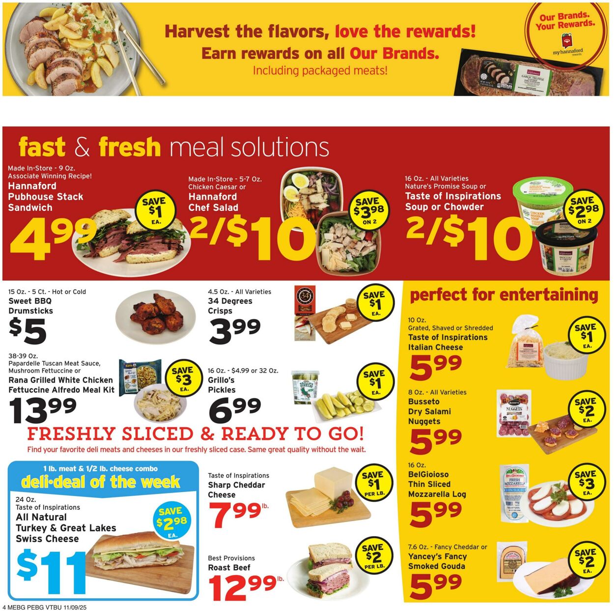 Catalogue Hannaford from 11/09/2025