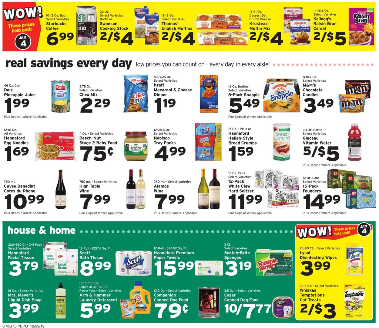 Catalogue Hannaford - New Year's Ad 2019/2020 from 12/29/2019