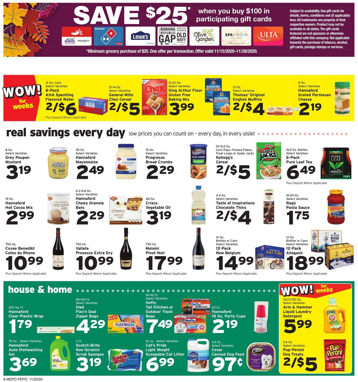 Hannaford Thanksgiving Ad 2020 Current weekly ad 11/22 11/28/2020