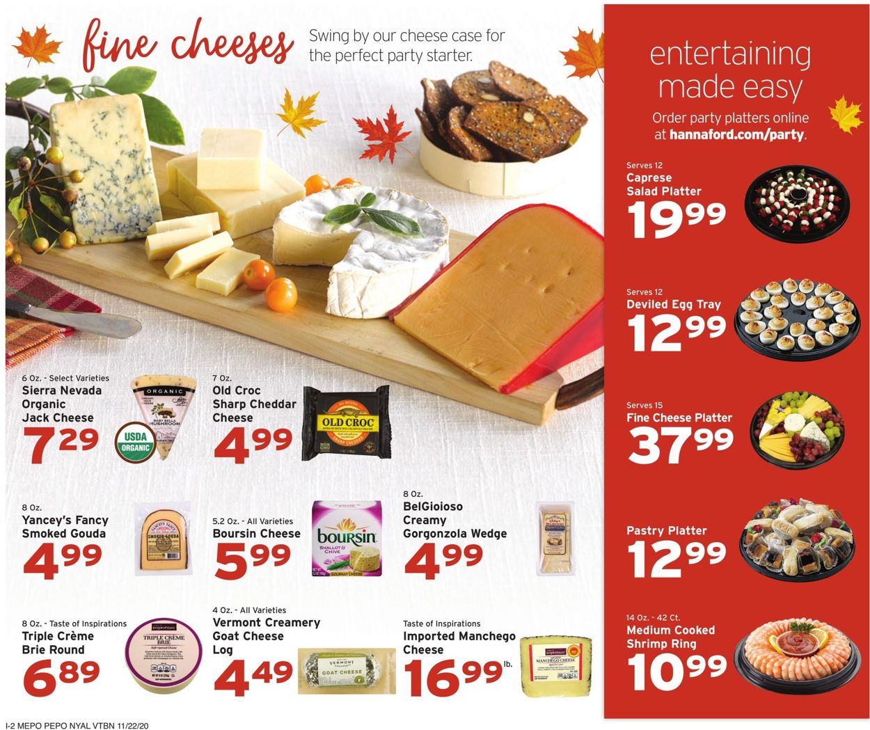 Hannaford Thanksgiving Ad 2020 Current weekly ad 11/22 11/28/2020 [11