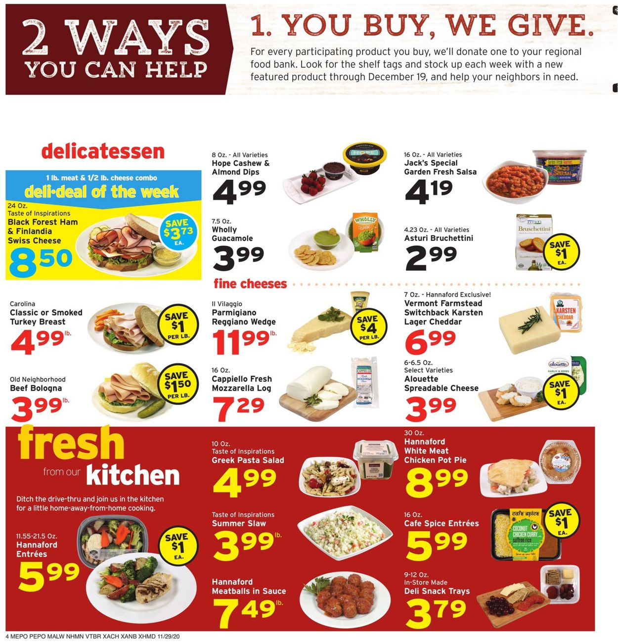 Catalogue Hannaford Cyber Monday 2020 from 11/29/2020