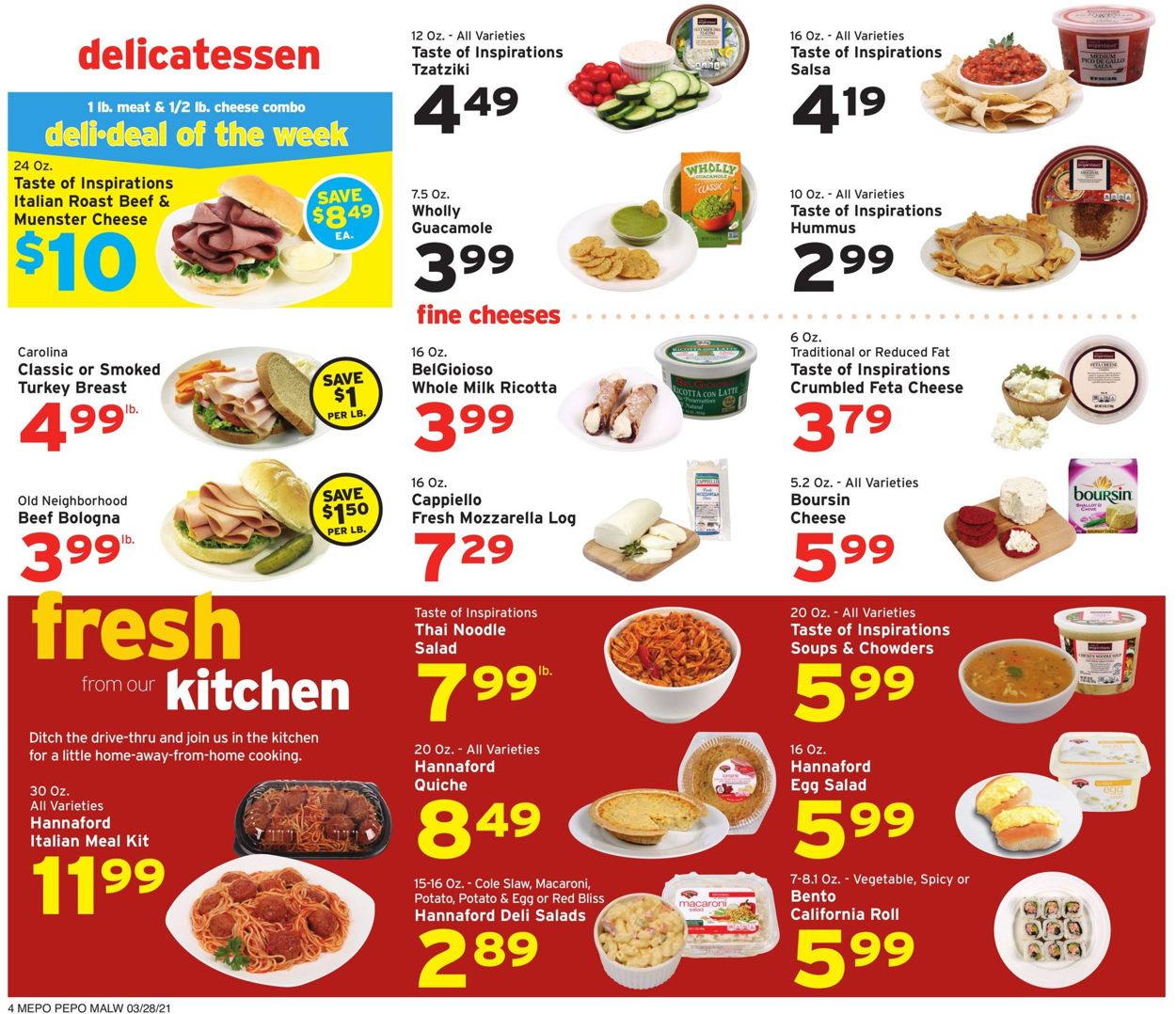 Catalogue Hannaford - Easter 2021 Ad from 03/28/2021