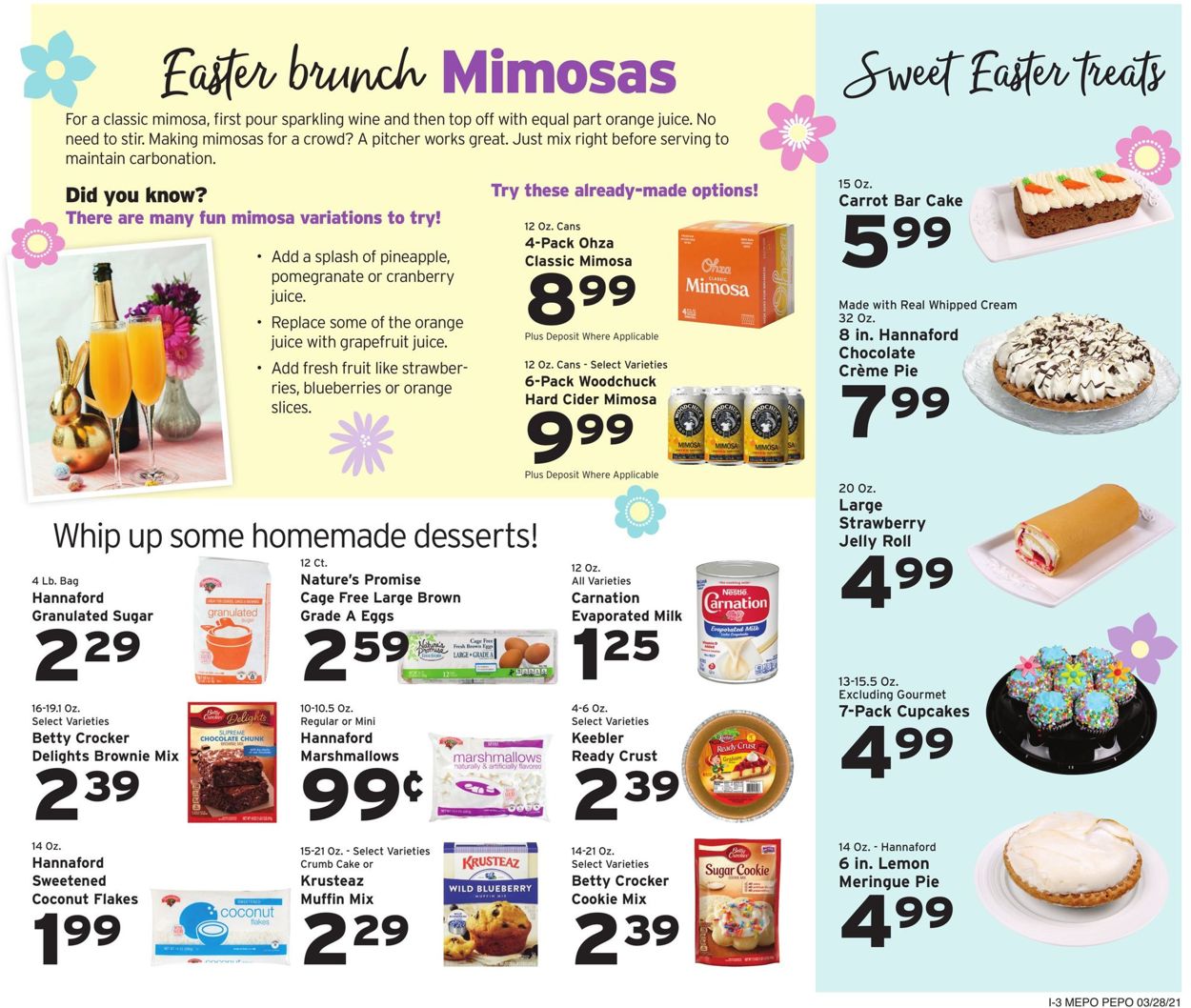 Catalogue Hannaford - Easter 2021 Ad from 03/28/2021