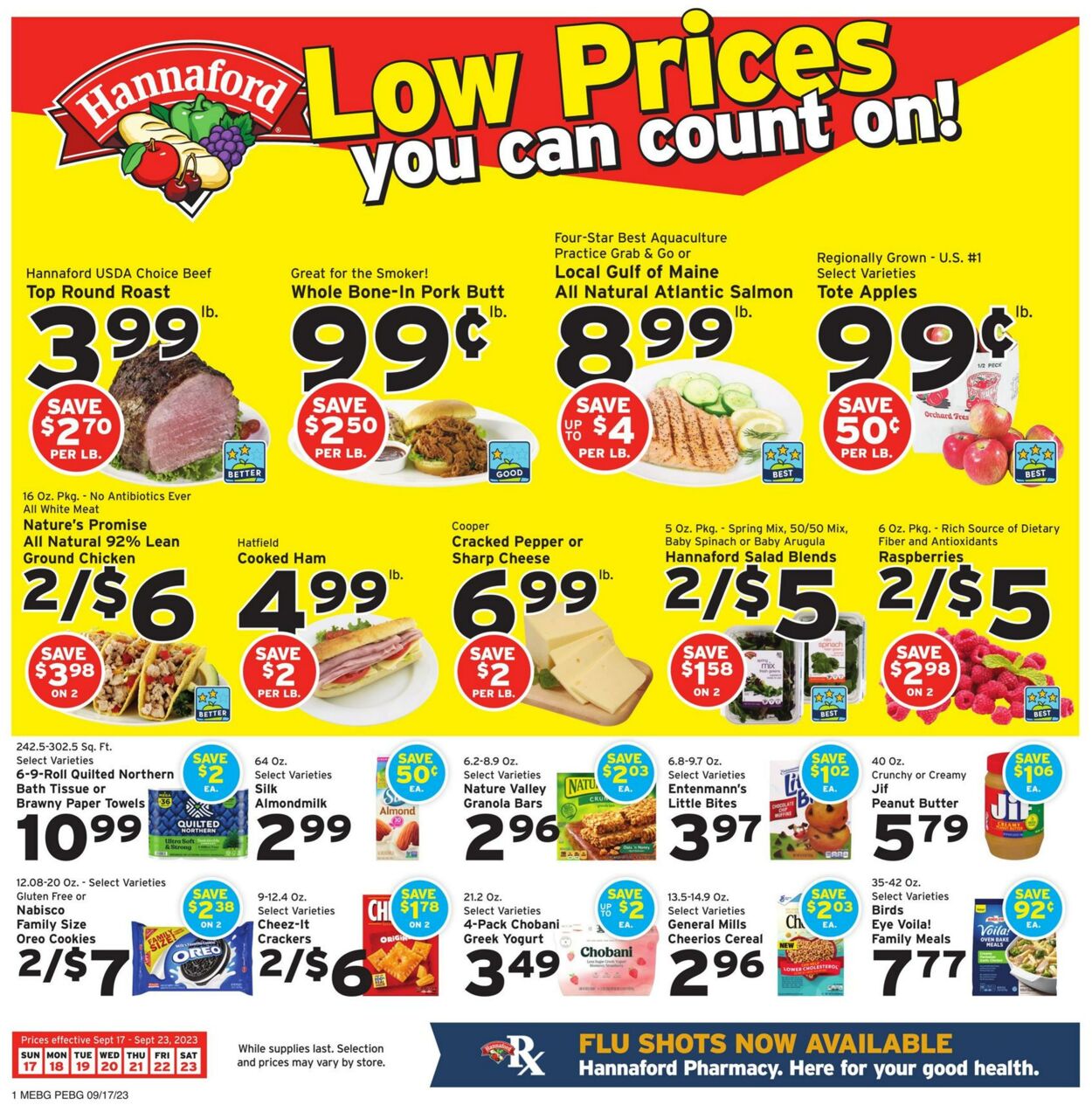 Catalogue Hannaford from 09/17/2023