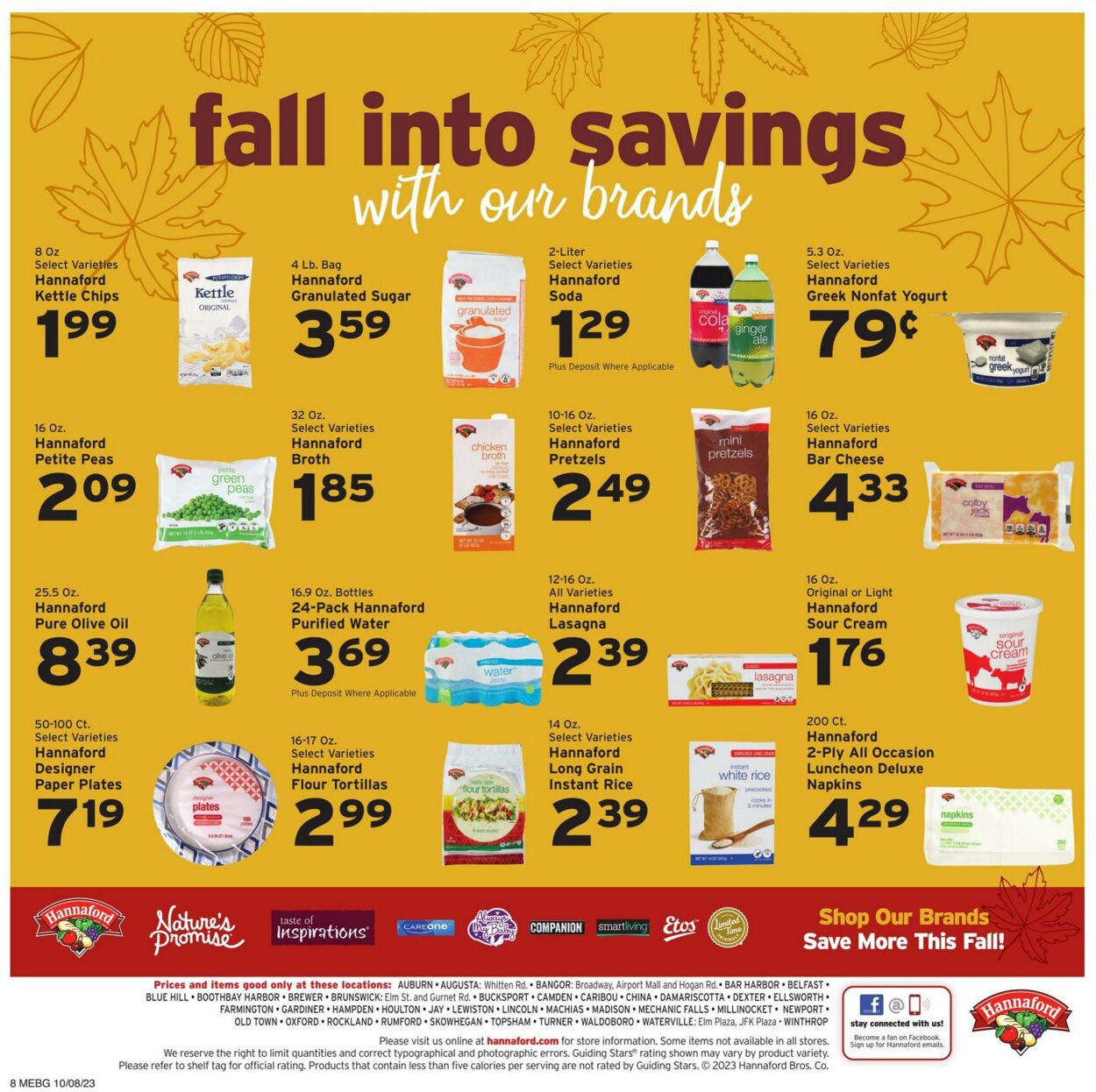 Catalogue Hannaford from 10/08/2023