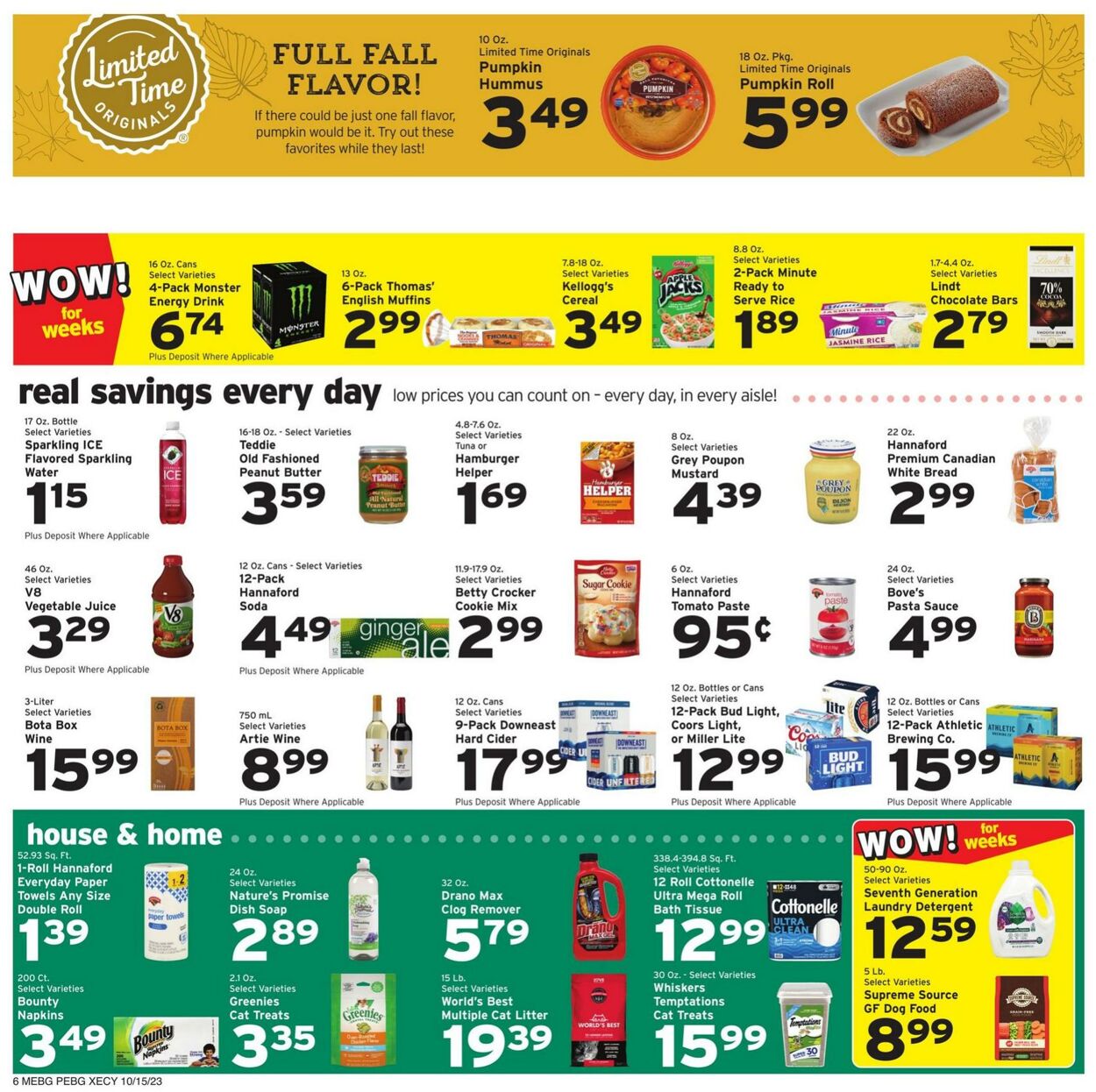 Catalogue Hannaford from 10/15/2023