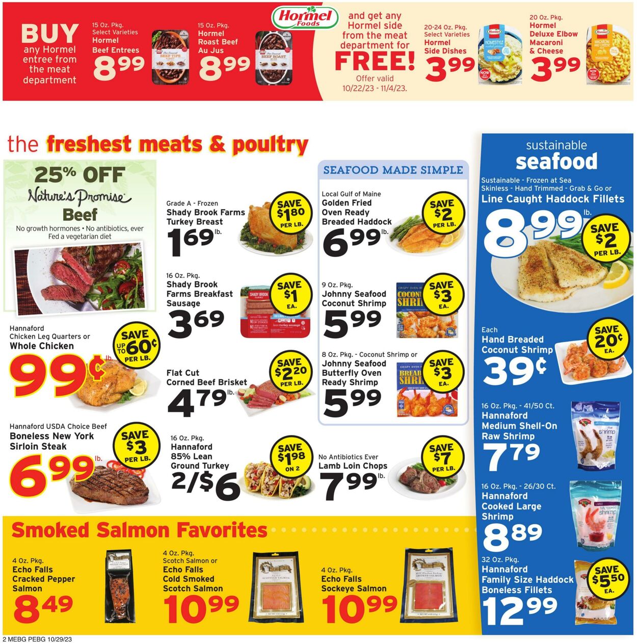 Catalogue Hannaford from 10/29/2023