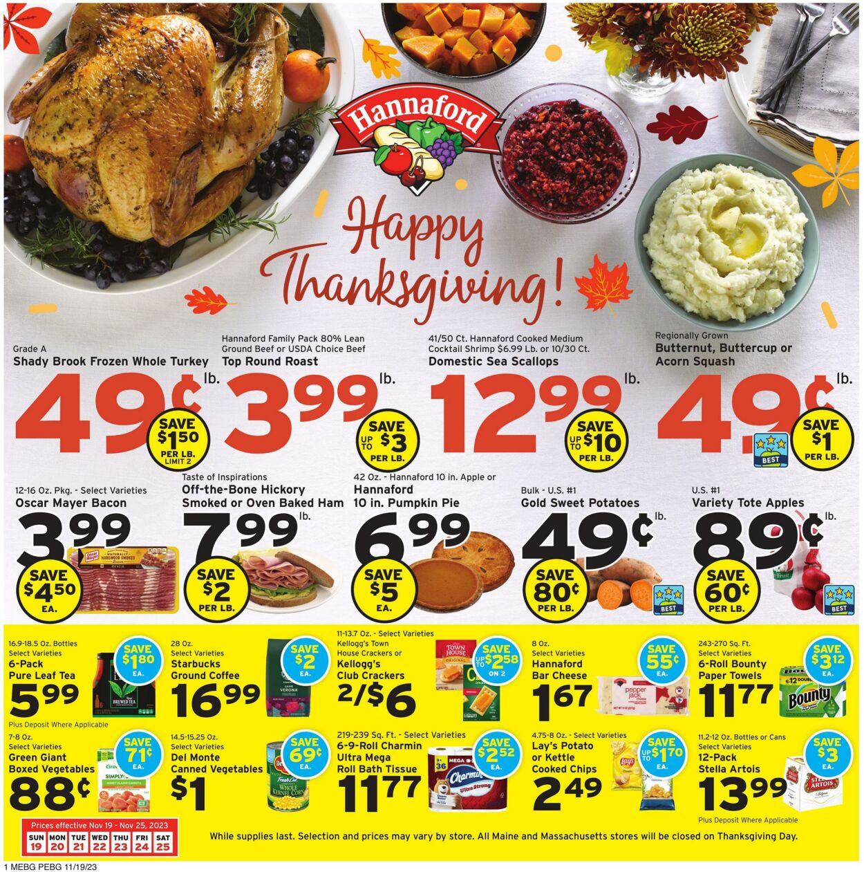 Catalogue Hannaford from 11/19/2023