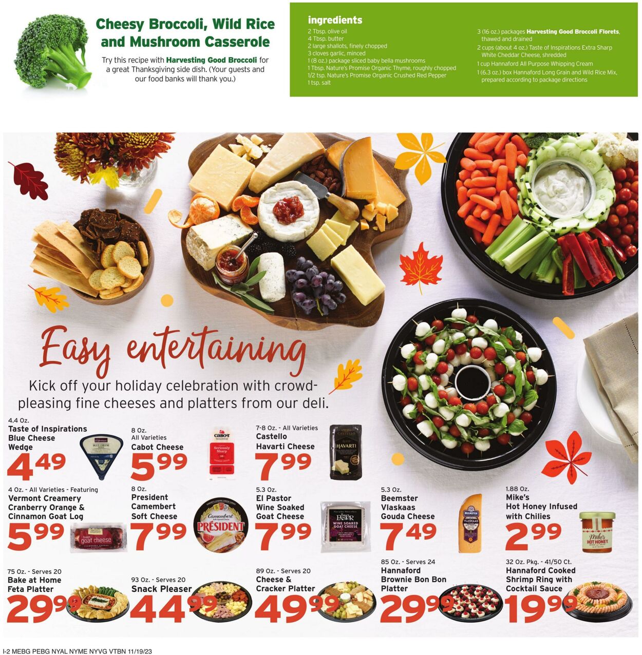 Catalogue Hannaford from 11/19/2023