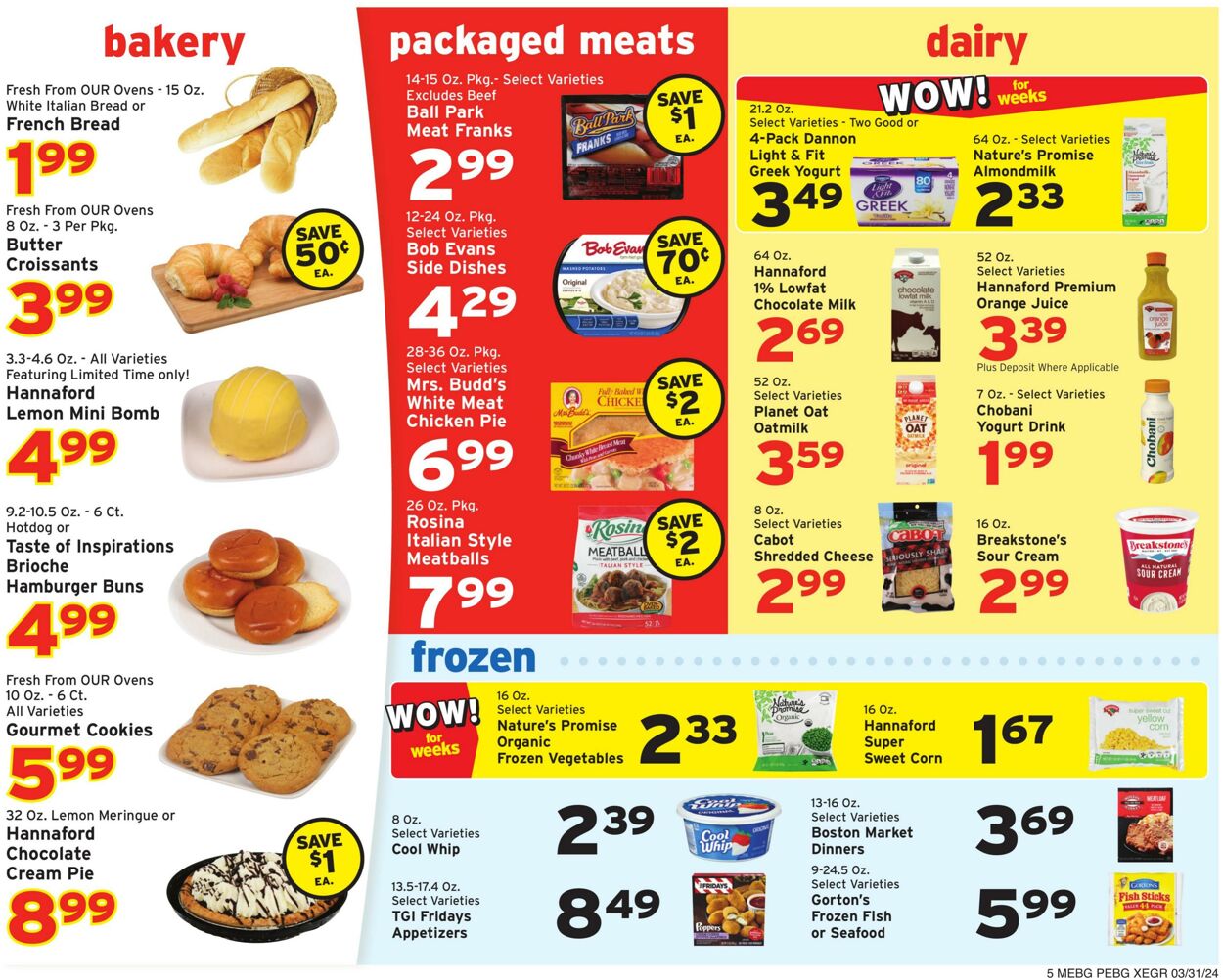 Catalogue Hannaford from 03/31/2024