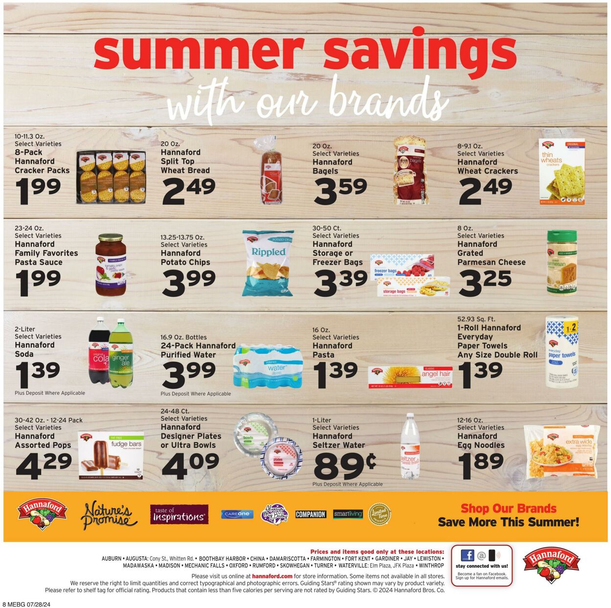 Catalogue Hannaford from 07/28/2024