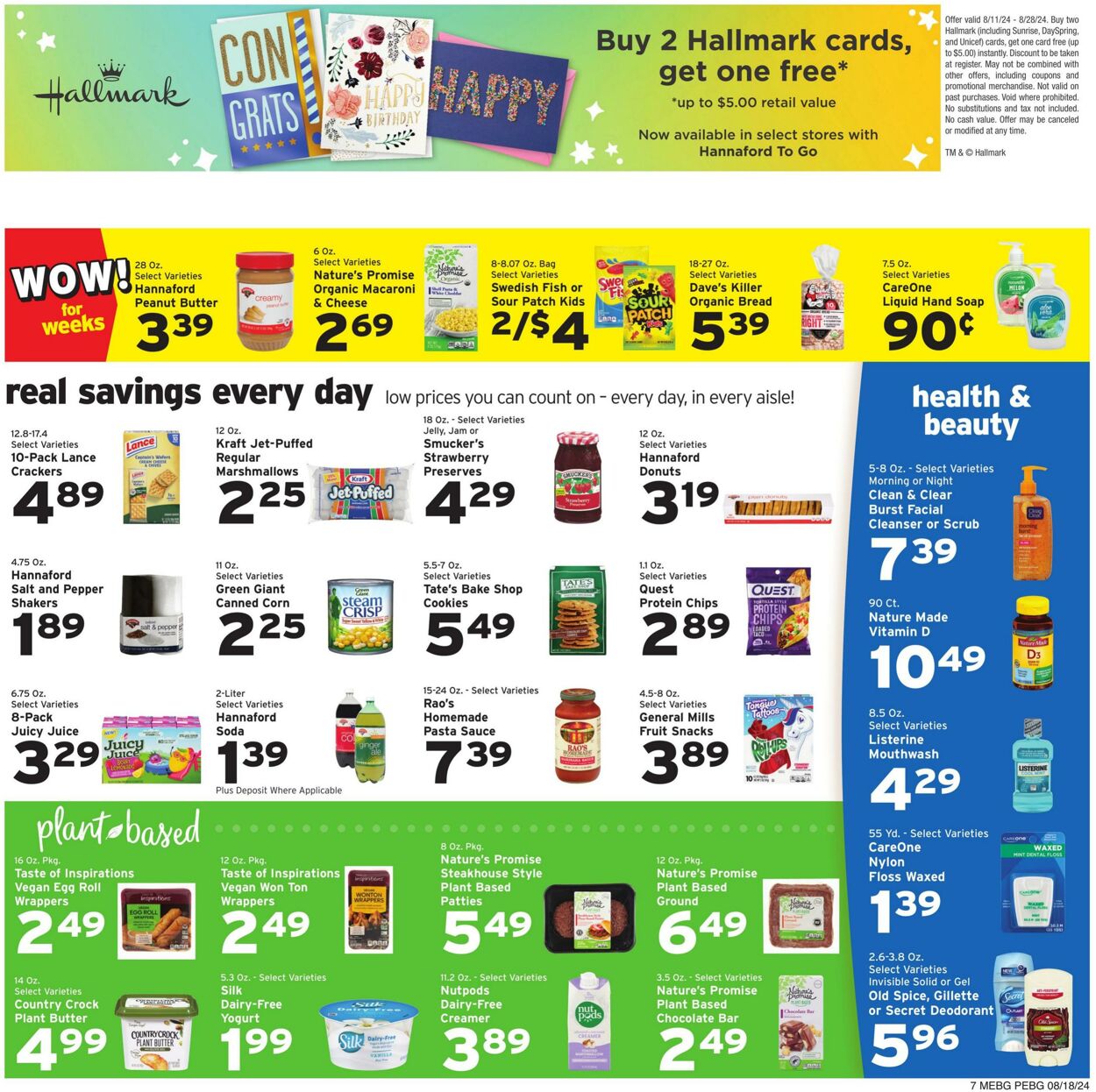 Catalogue Hannaford from 08/18/2024