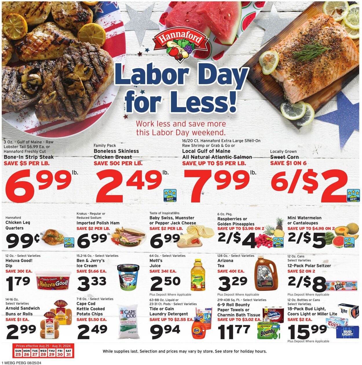 Catalogue Hannaford from 08/25/2024