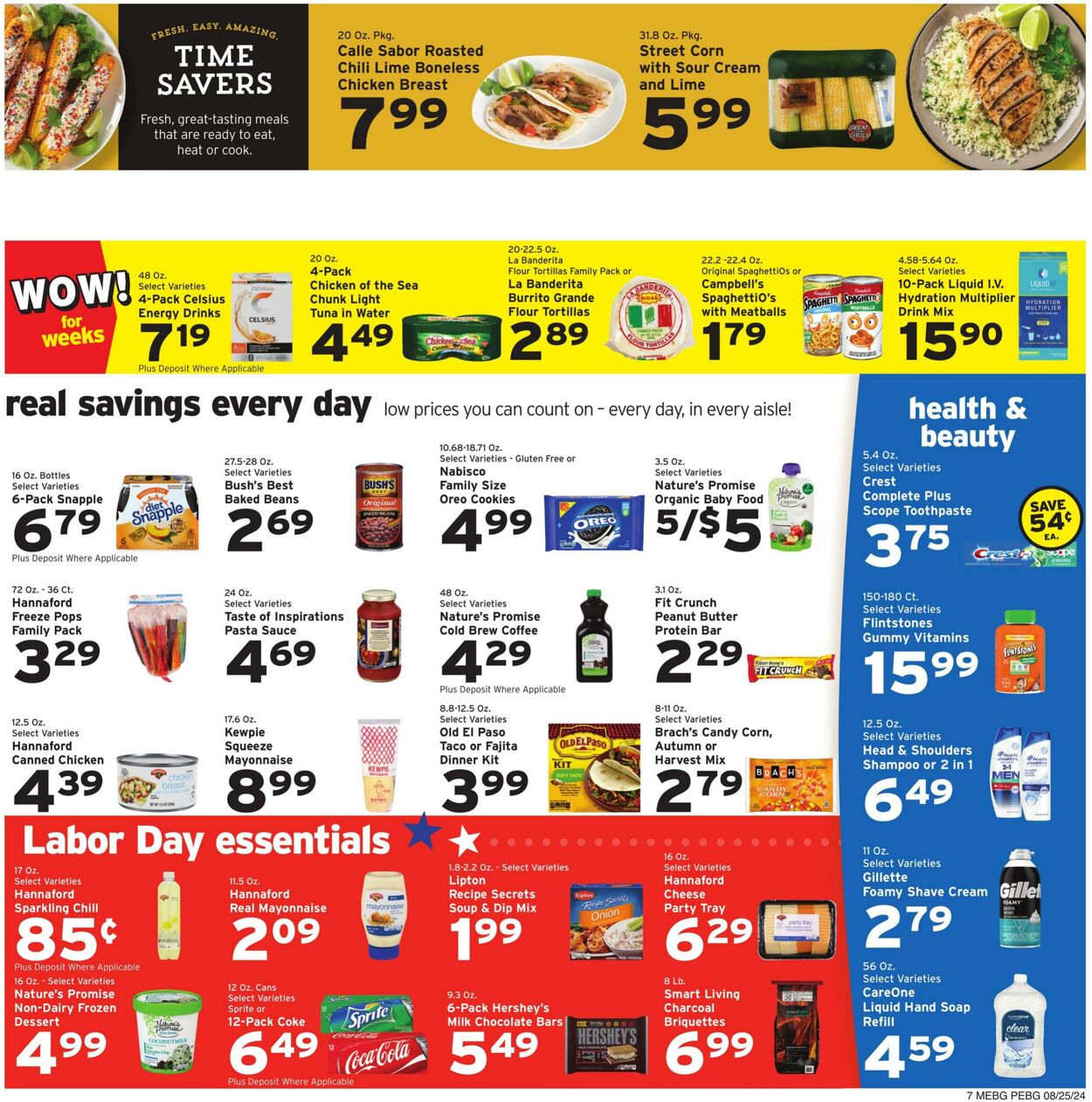 Catalogue Hannaford from 08/25/2024