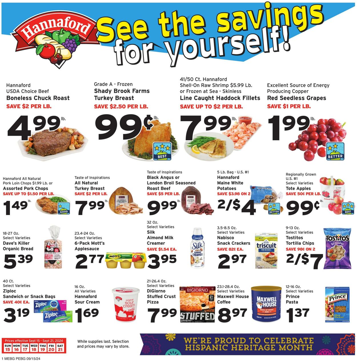 Catalogue Hannaford from 09/15/2024