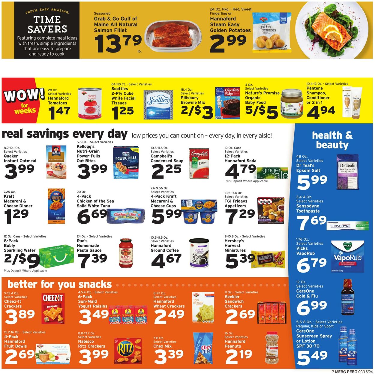 Catalogue Hannaford from 09/15/2024