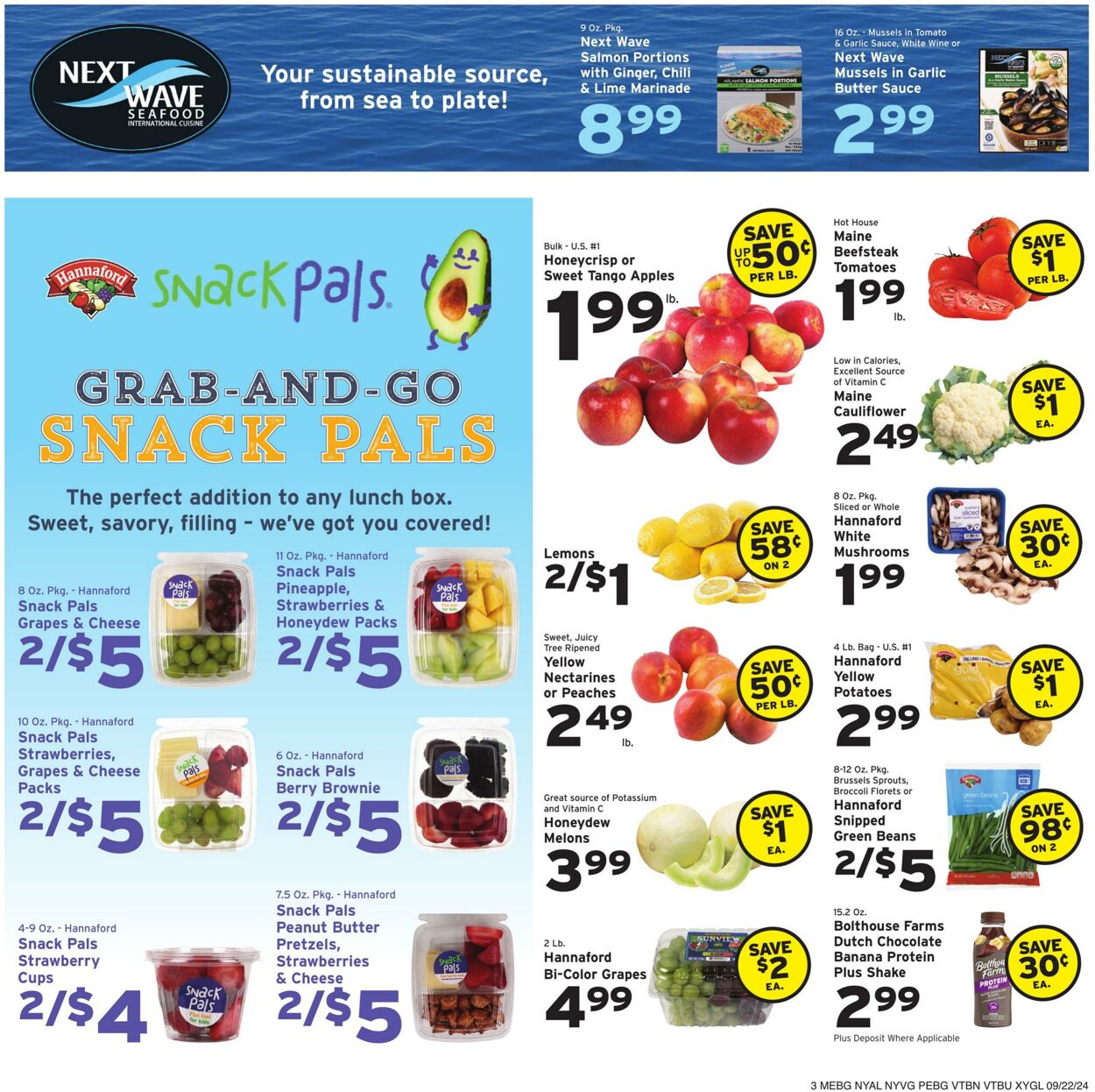 Catalogue Hannaford from 09/22/2024