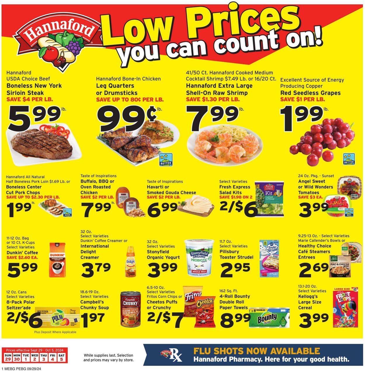 Catalogue Hannaford from 09/29/2024