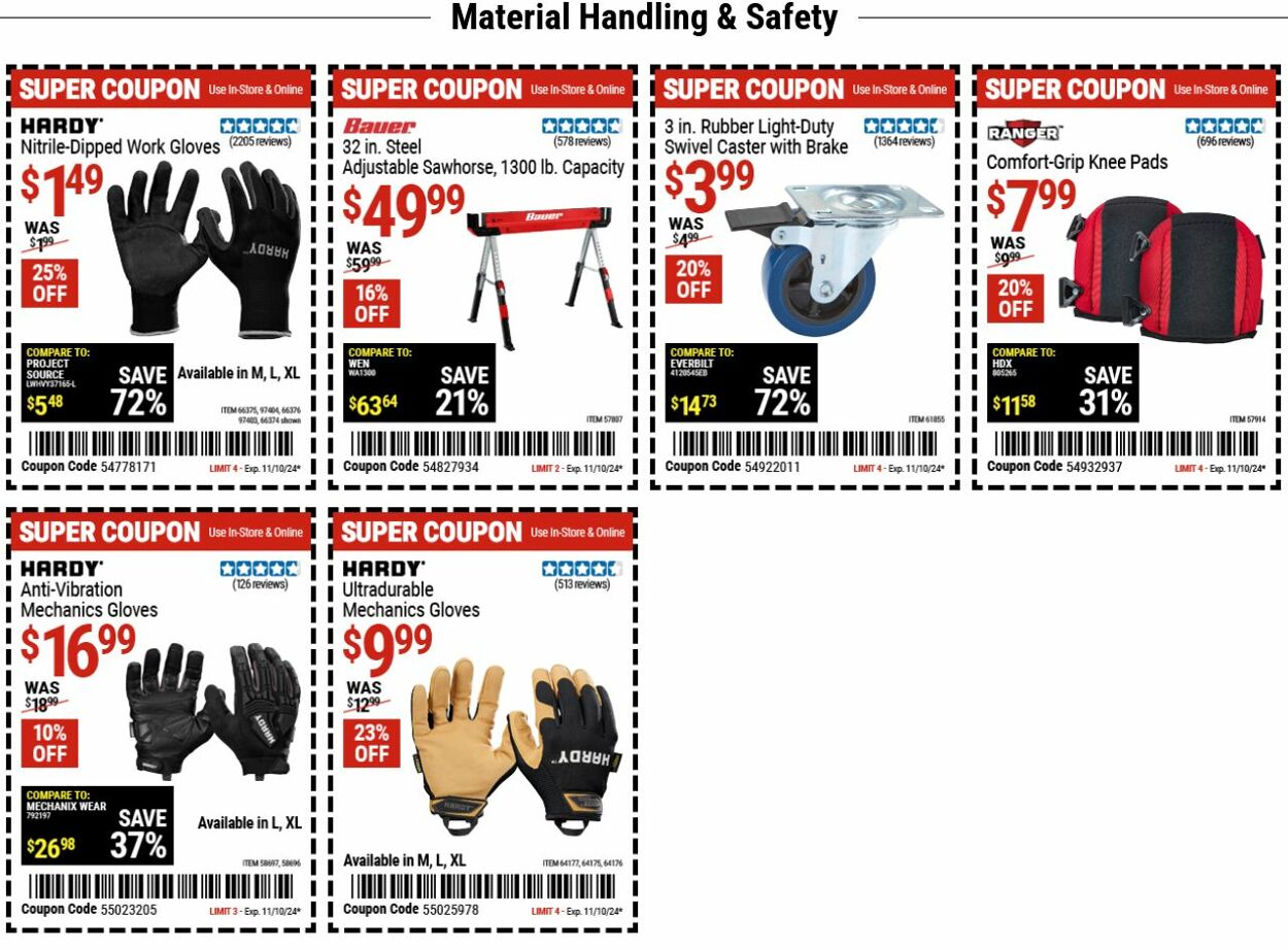 Catalogue Harbor Freight from 10/28/2024