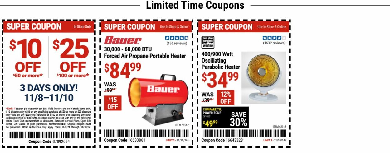 Catalogue Harbor Freight from 11/11/2024