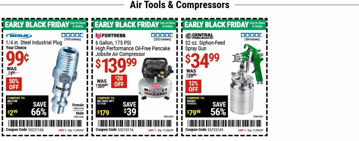 Catalogue Harbor Freight from 11/18/2024