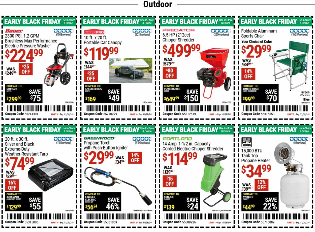 Catalogue Harbor Freight from 11/18/2024