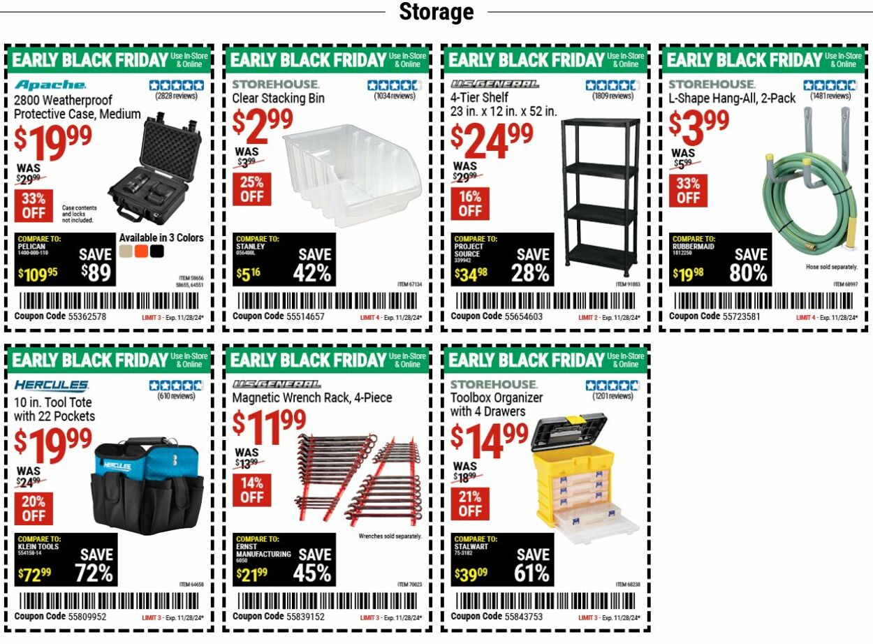 Catalogue Harbor Freight from 11/18/2024