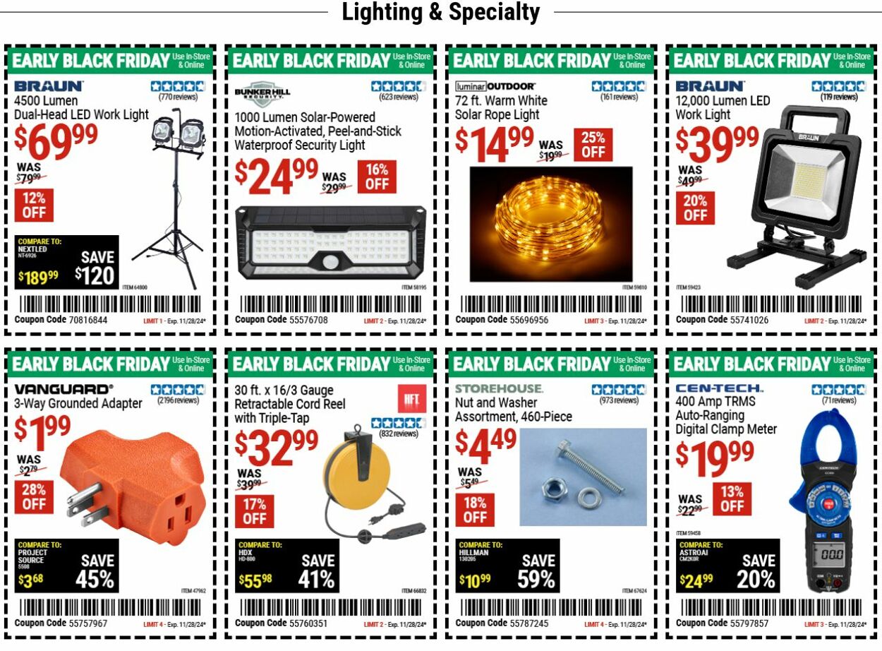 Catalogue Harbor Freight from 11/25/2024