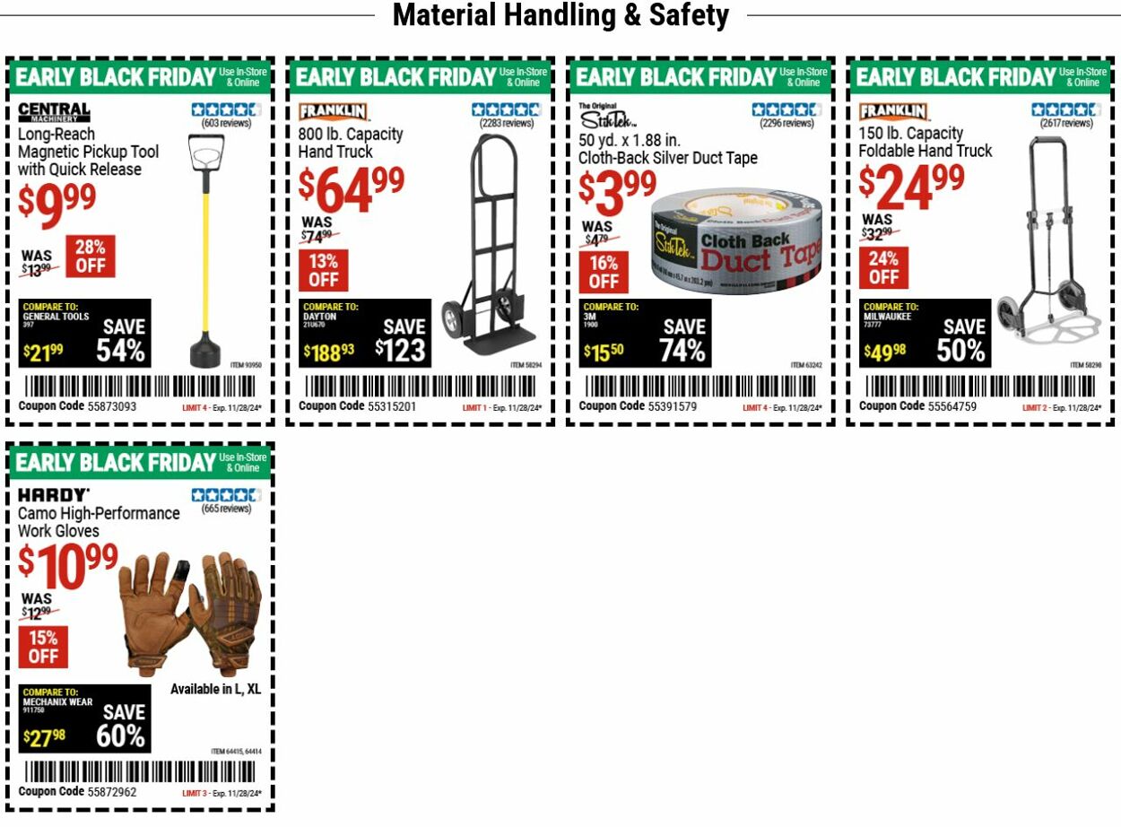 Catalogue Harbor Freight from 11/25/2024