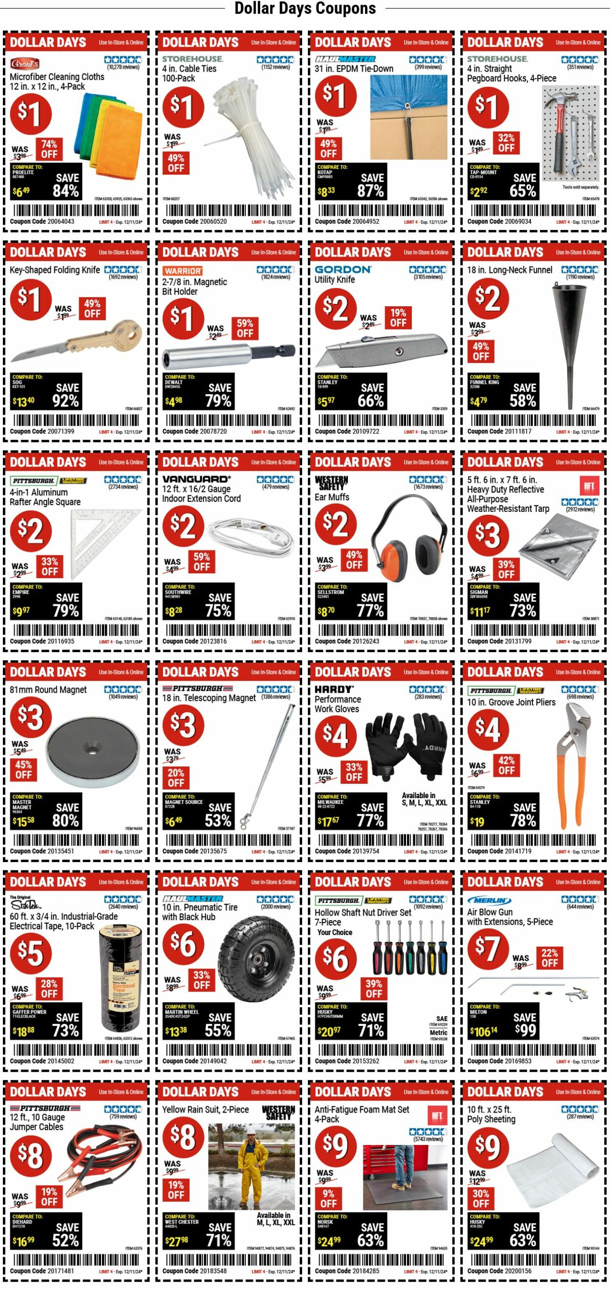 Catalogue Harbor Freight from 12/02/2024