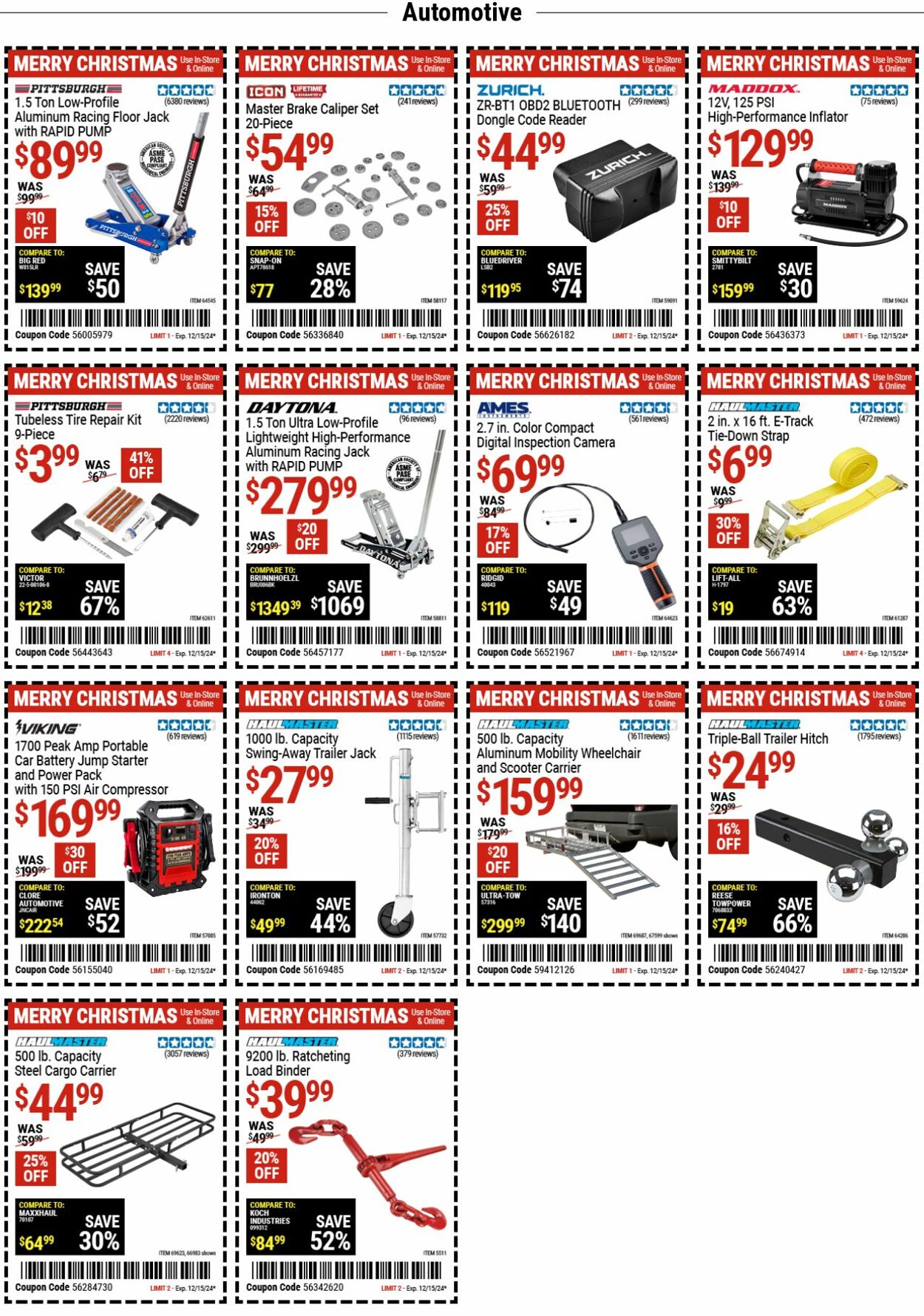 Catalogue Harbor Freight from 12/02/2024