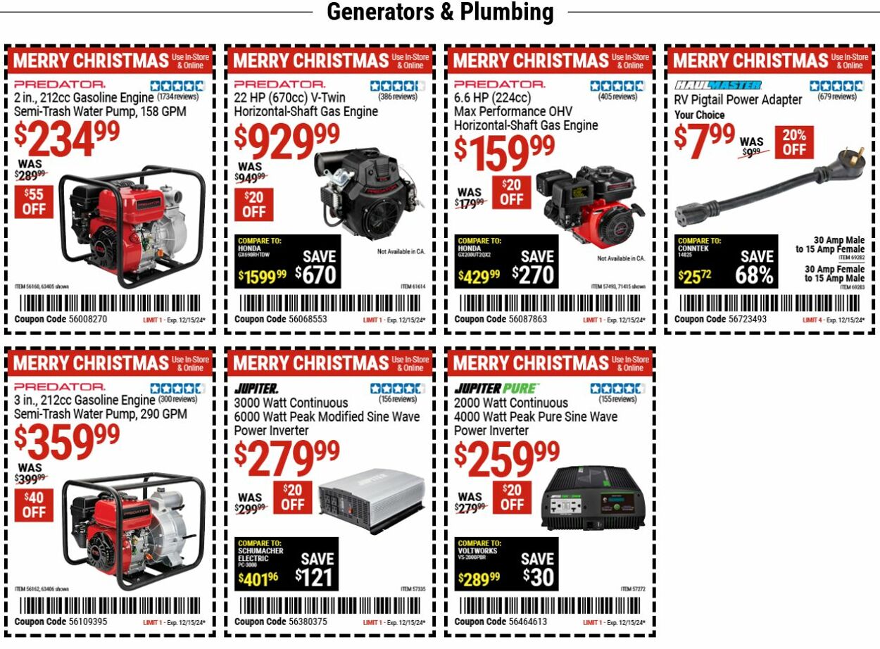 Catalogue Harbor Freight from 12/02/2024