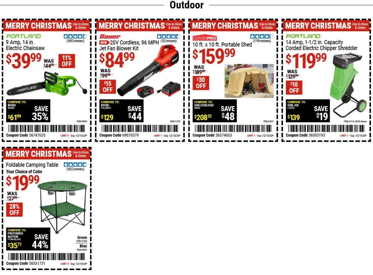 Catalogue Harbor Freight from 12/02/2024